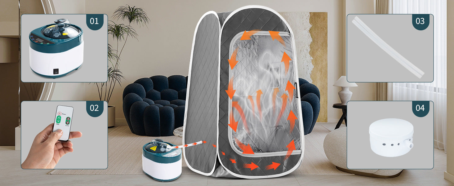 4L Generator pary do przenośnych saun parowych