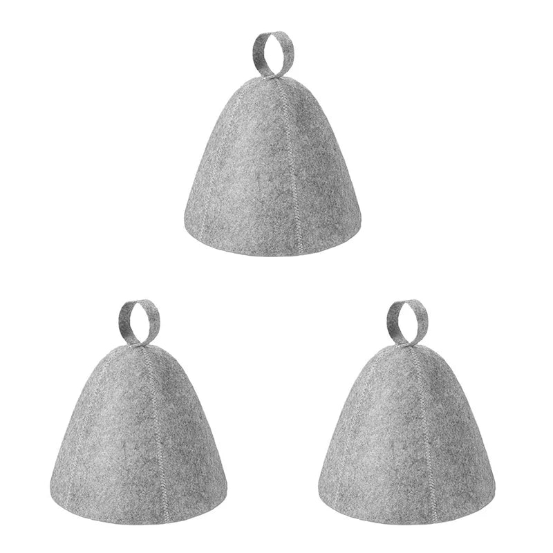 Filcowa czapka do saunowania