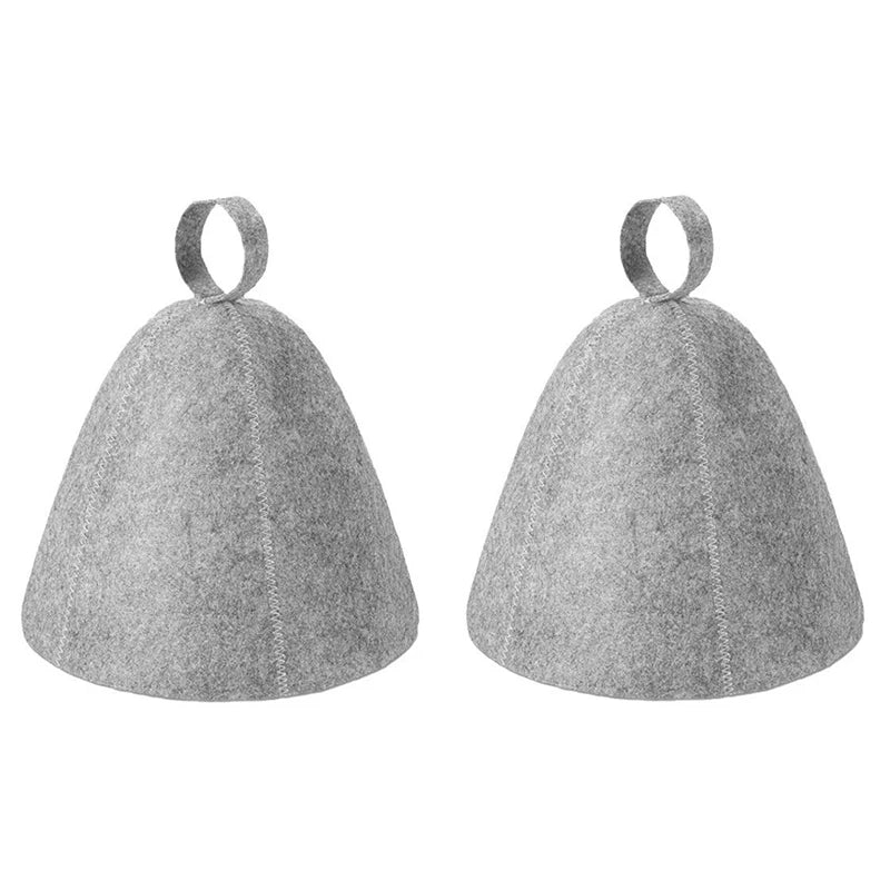 Filcowa czapka do saunowania