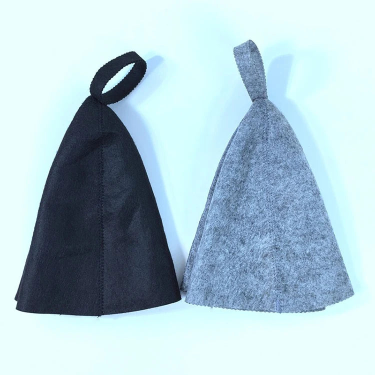 Filcowa czapka do saunowania