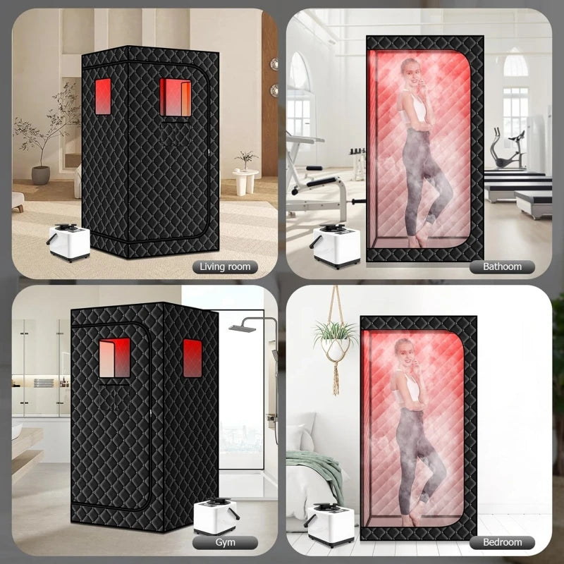 Przenośna Sauna Parno-Infrakrotna z Lampą na podczerwień