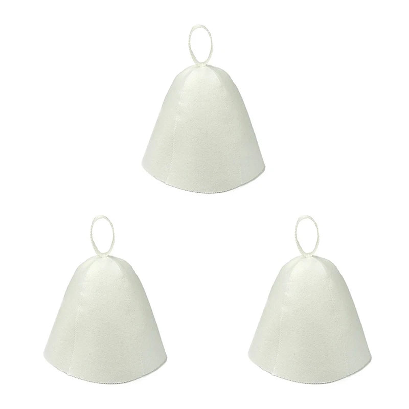 Filcowa czapka do saunowania